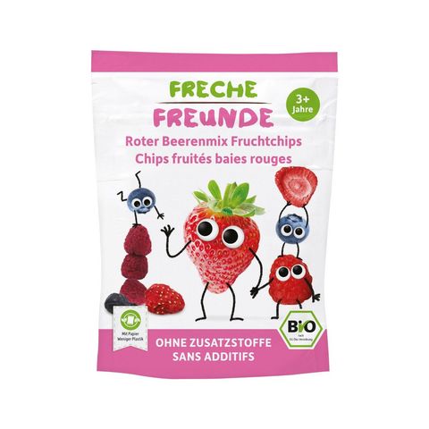 Roter Beerenmix Fruchtchips, EU Bio