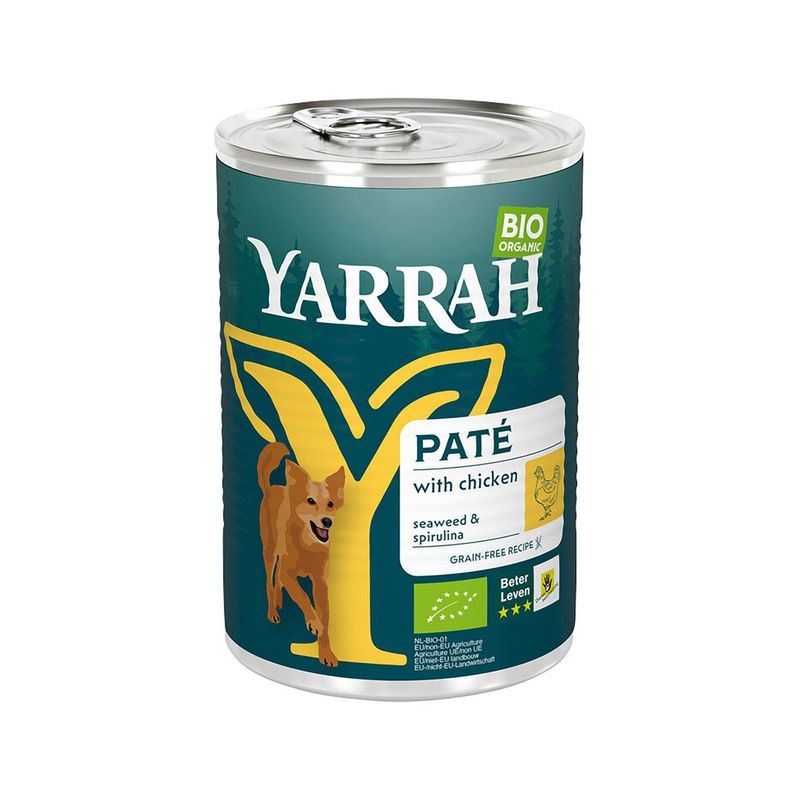 Hundefutter Paté Huhn, EU Bio