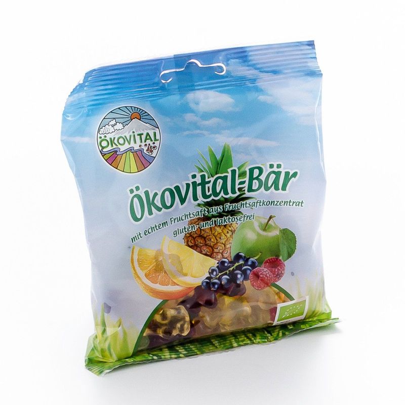 Ökovital-Bär Fruchtgummi mit echtem Fruchsaft, EU Bio