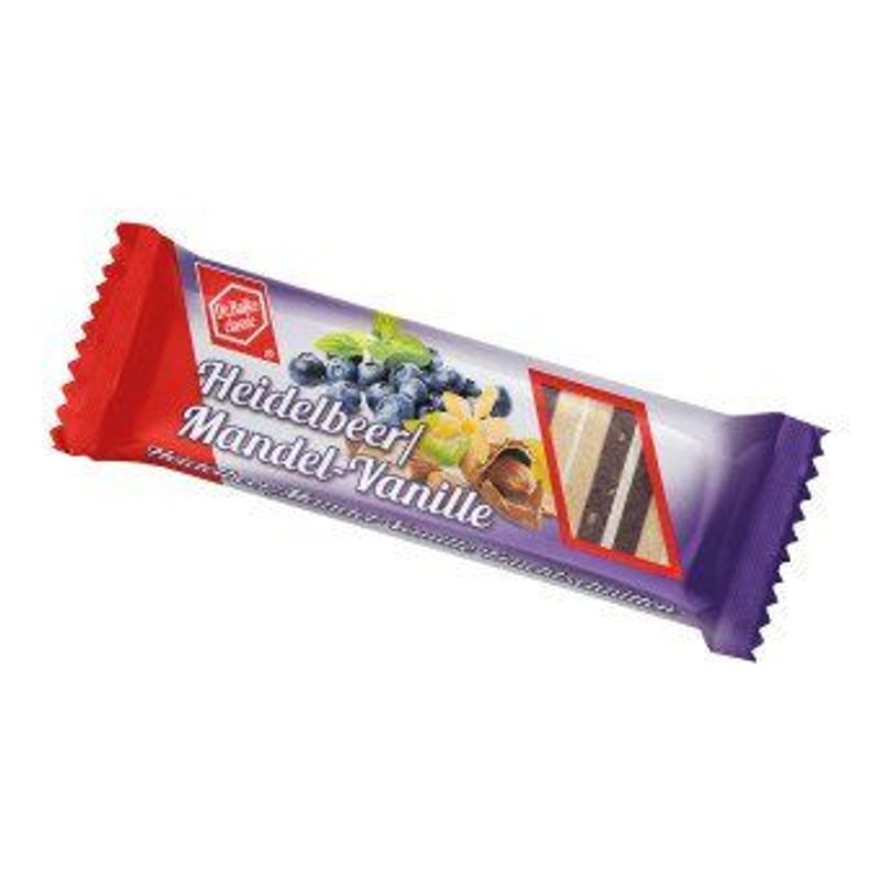 Fruchtschnitte Heidelbeer/Mandel-Vanille, Konventionell