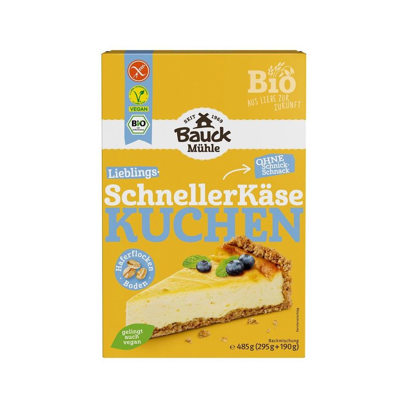 Schneller Käsekuchen glutenfrei, EU Bio