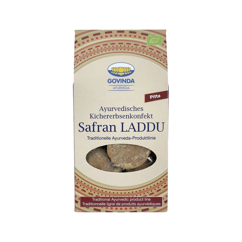 Laddu Safran - Ayurvedisches Kichererbsenkonfekt, EU Bio