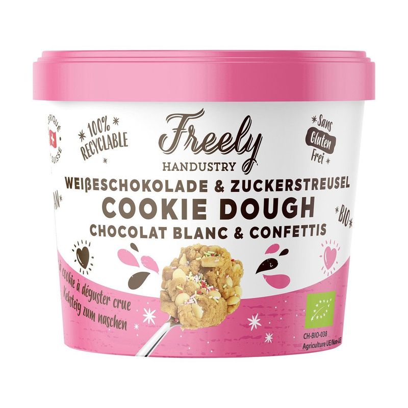 Cookie Dough White Choc Chip, Schweizer Bio-Verordnung