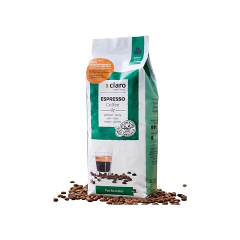 Kaffee Espresso Bohnen, Schweizer Bio-Verordnung / Fairer Handel (Claro; Hand in Hand; etc.)