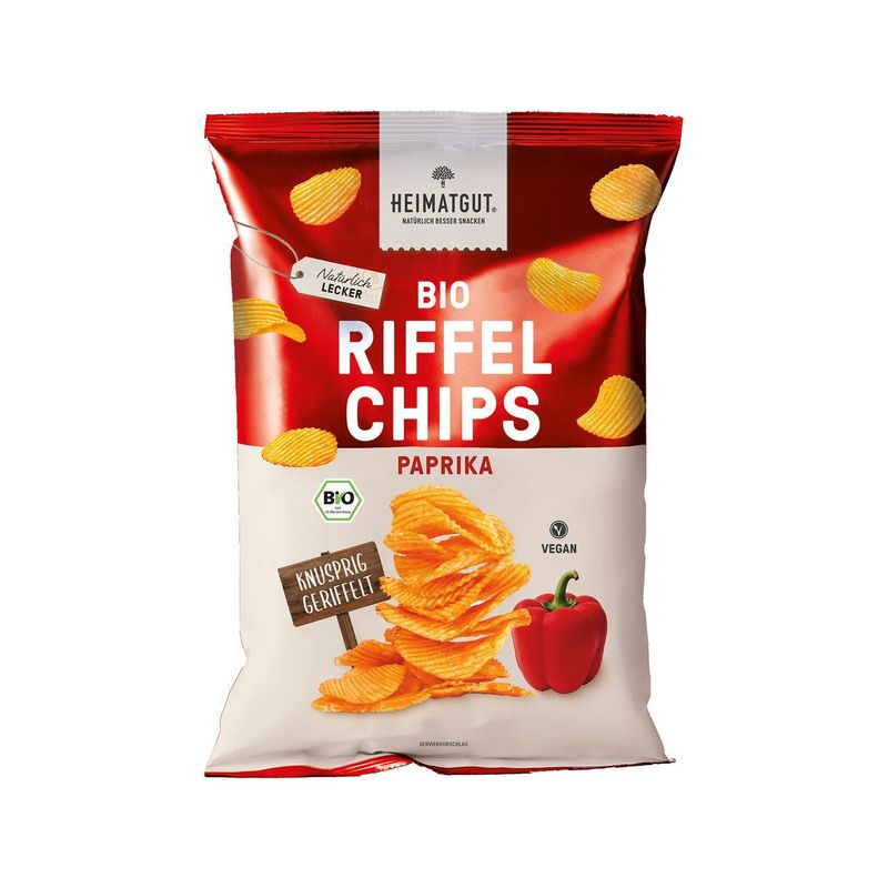 Riffel Chips Paprika, EU Bio