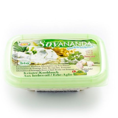 Soyananda Kräuter-Knoblauch Alternative zu Frischkäse, Schweizer Bio-Verordnung