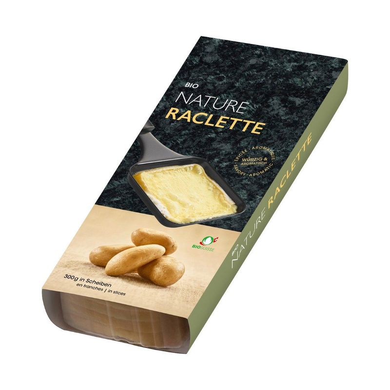 Raclette Gourmet nature Scheiben, Bio Knospe Schweiz