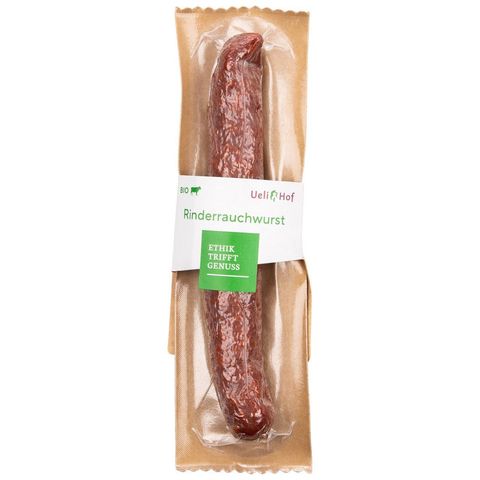 Rinderrauchwurst, Bio Knospe Schweiz