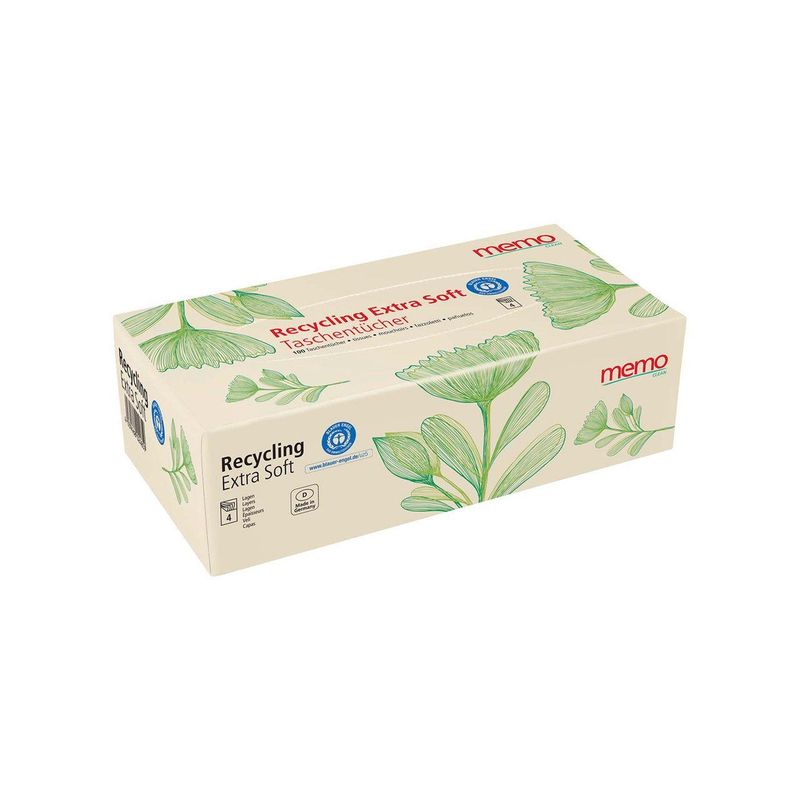 Taschentücher Recycling extra soft in Box, ohne Zertifizierung