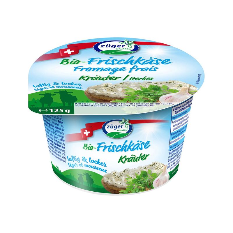 Frischkäse Kräuter luftig, EU Bio