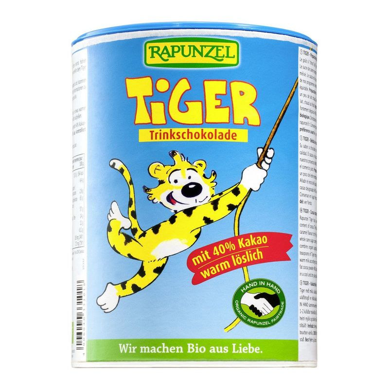Tiger Trinkschokolade, HIH, EU Bio / Fairer Handel (Claro; Hand in Hand; etc.)