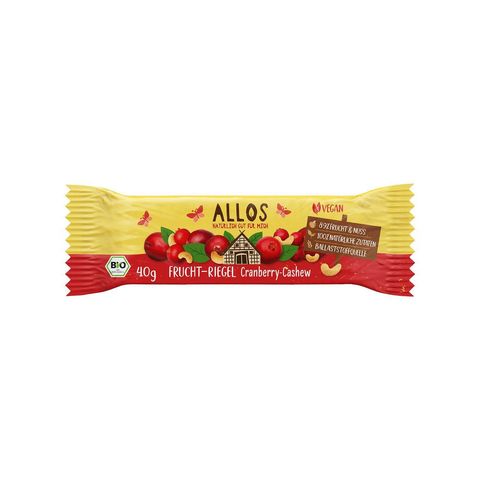 Fruchtschnitte Cranberry-Cashew, EU Bio