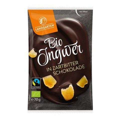 Ingwer in Zartbitterschokolade, EU Bio / FLO-Fairtrade