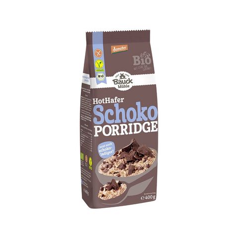 Hot Hafer Schoko Porridge glutenfrei, Demeter