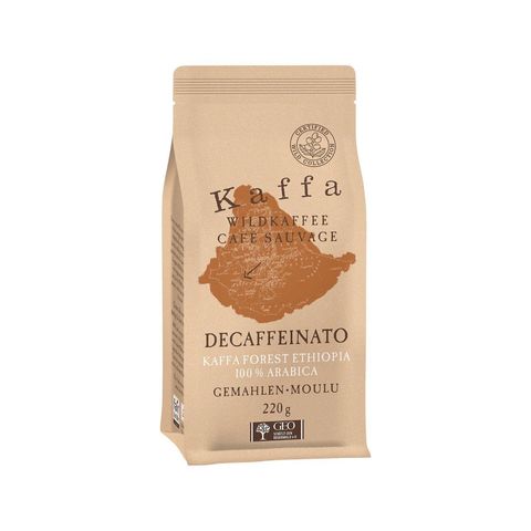 Wildkaffee Kaffa Decaffeinato gemahlen, Schweizer Bio-Verordnung / FLO-Fairtrade