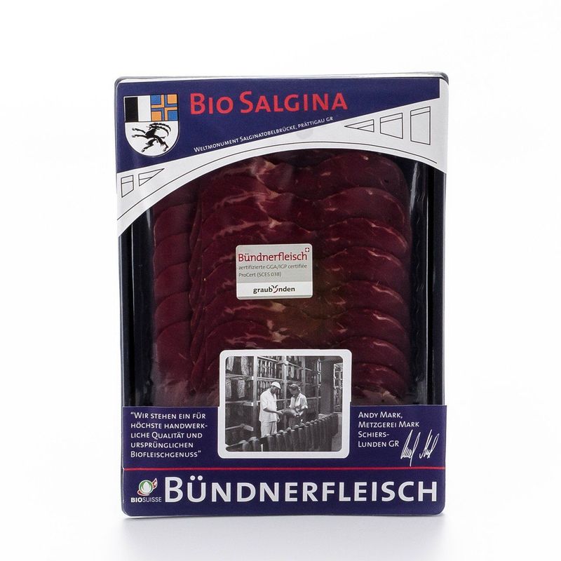 Bündnerfleisch geschnitten, Bio Knospe Schweiz