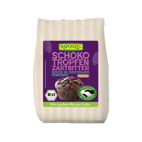 Schokotropfen Zartbitter, HIH, EU Bio / Fairer Handel (Claro; Hand in Hand; etc.)
