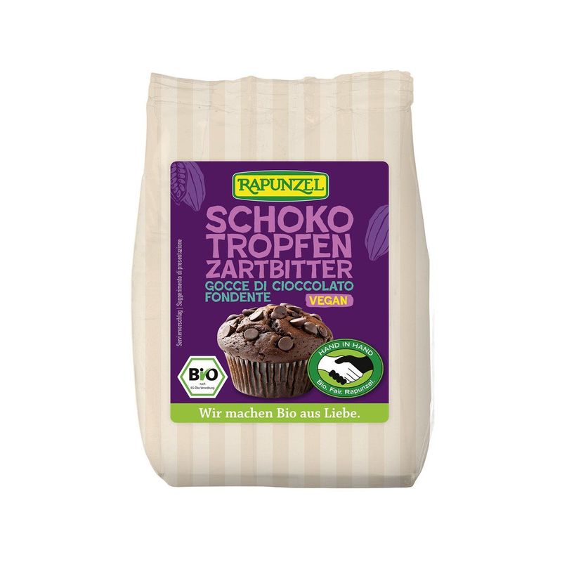 Schokotropfen Zartbitter, HIH, EU Bio / Fairer Handel (Claro; Hand in Hand; etc.)