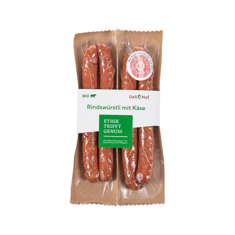 Rindswürstli mit Käse, Schweizer Bio-Verordnung