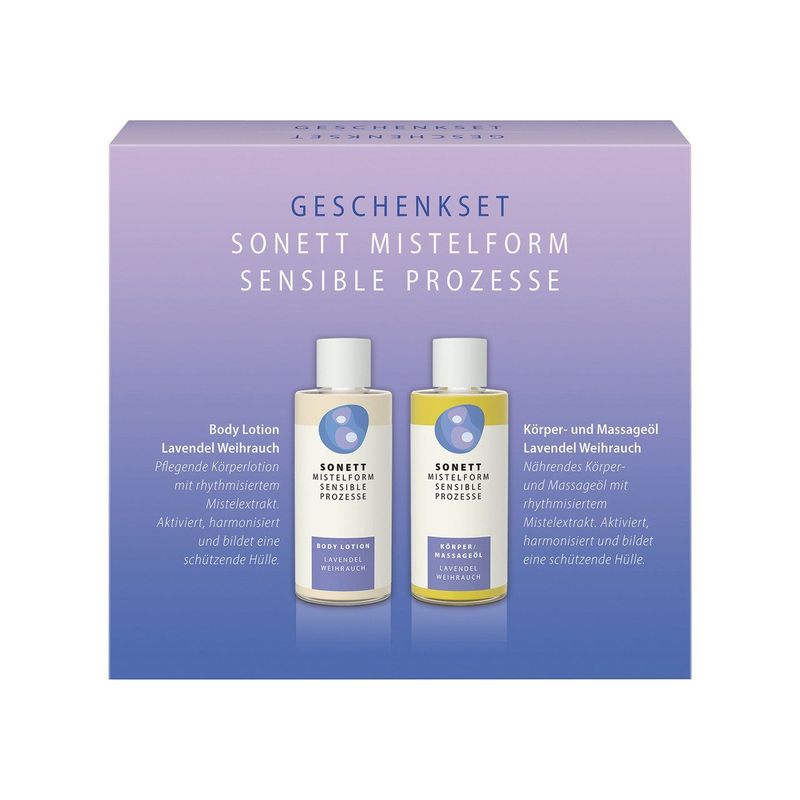 Geschenkset Mistelform Lavendel Weihrauch, Natural Cosmetic