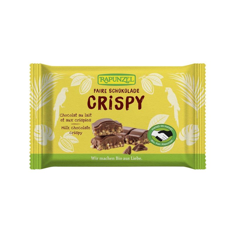 Schokolade Crispy, HiH, EU Bio / Fairer Handel (Claro; Hand in Hand; etc.)