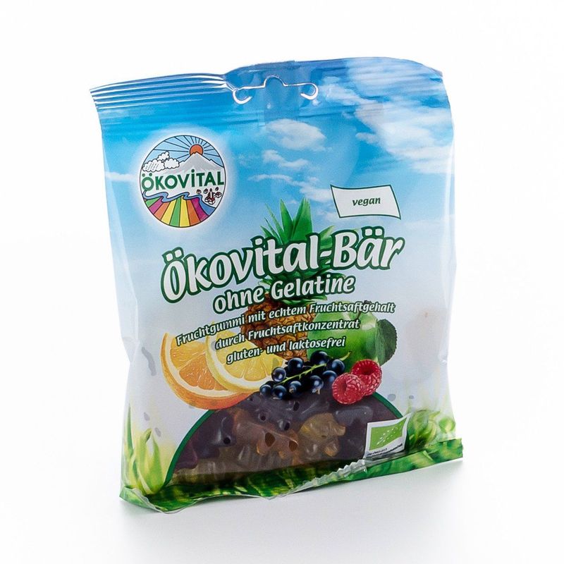 Ökovital-Bär-Fruchtgummi ohne Gelatine, EU Bio