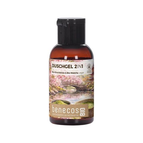 Duschgel 2-in-1, Kirschblüte & Bio-Matcha Mini, BDIH COSMOS ORGANIC