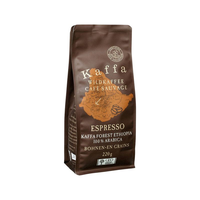 Wildkaffee Kaffa Espresso Bohnen, EU Bio / FLO-Fairtrade