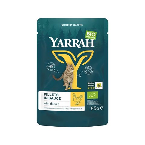 Katzenfutter Filets mit Huhn in Sauce, EU Bio