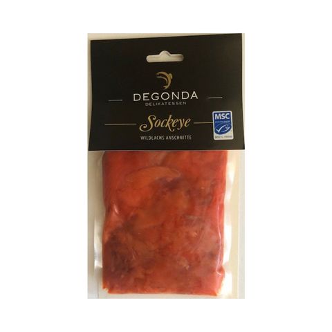 Wildlachs Anschnitte geräuchert Sockeye, Marine Stewardship Council