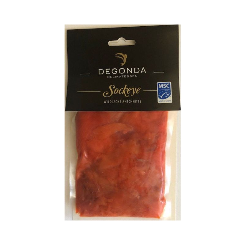 Wildlachs Anschnitte geräuchert Sockeye, Marine Stewardship Council