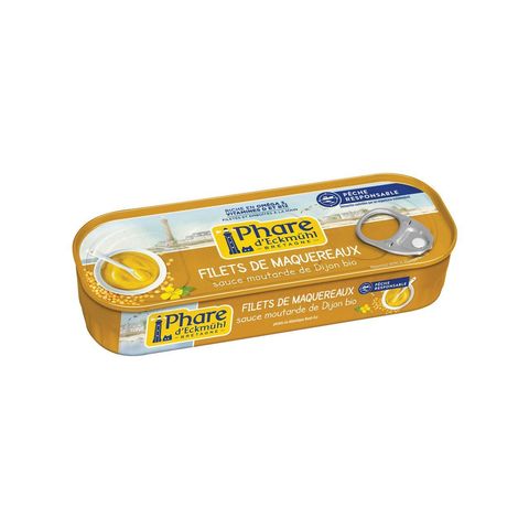 Makrelenfilets mit Bio-Dijon-Senfsauce, ohne Zertifizierung