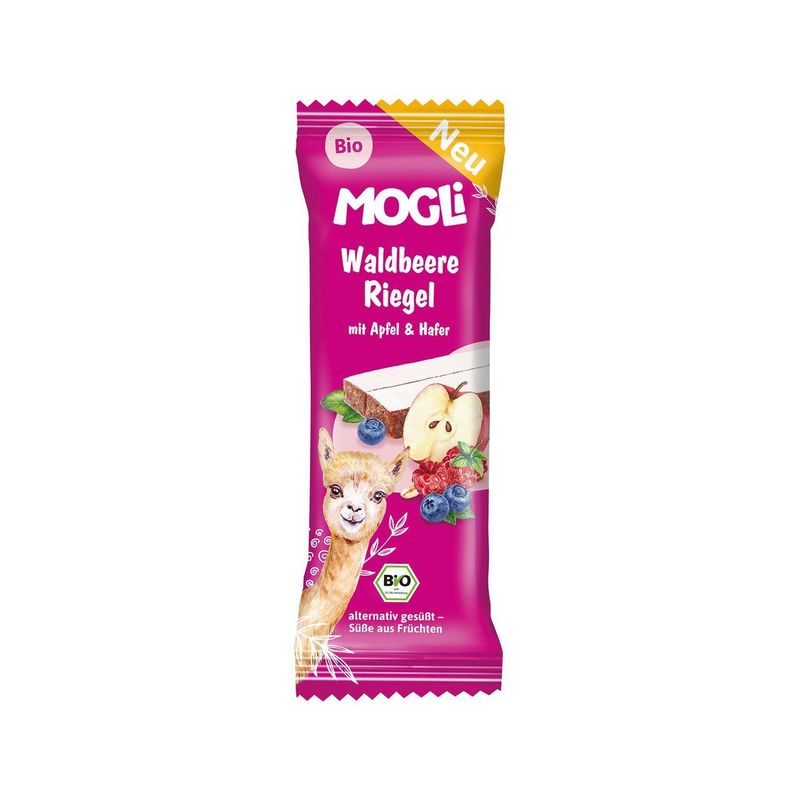 Waldbeere Riegel mit Apfel & Hafer, EU Bio