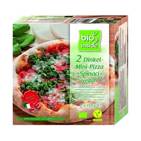 TK Mini-Pizza Dinkel Spinaci, EU Bio