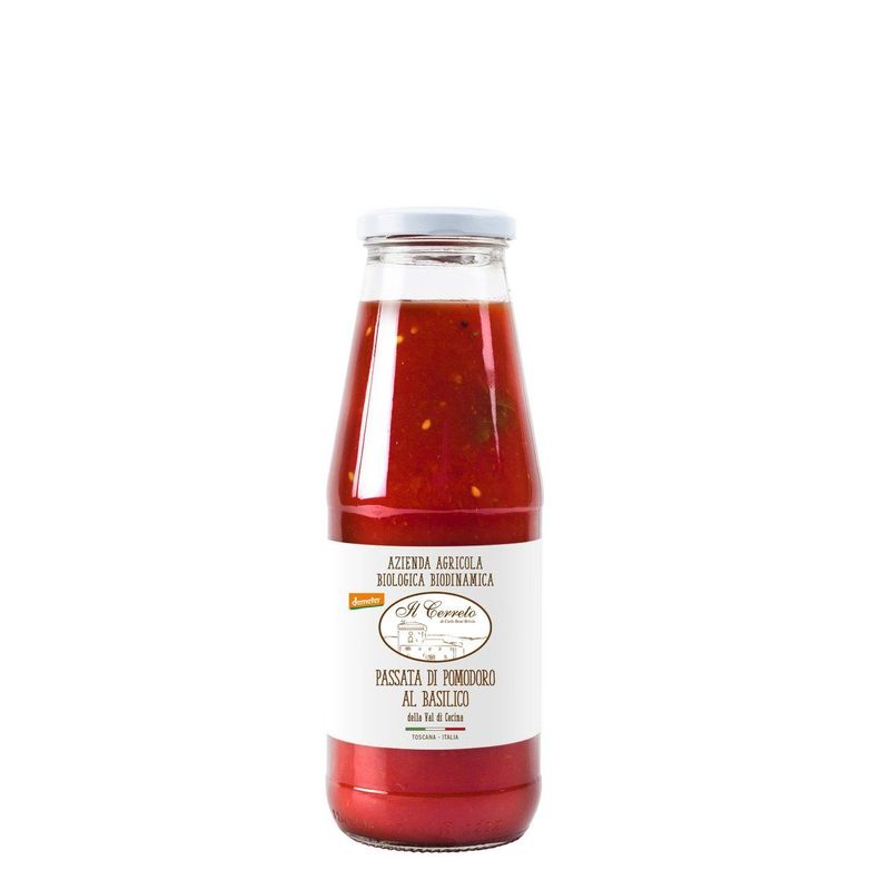 Passata di pomodoro con basilico, Demeter