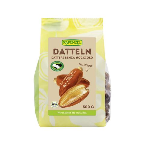 Datteln ohne Stein, HIH, EU Bio / Fairer Handel (Claro; Hand in Hand; etc.)