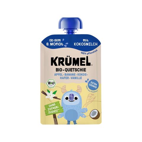 Quetschie mit Kokosmilch, vanille, EU Bio