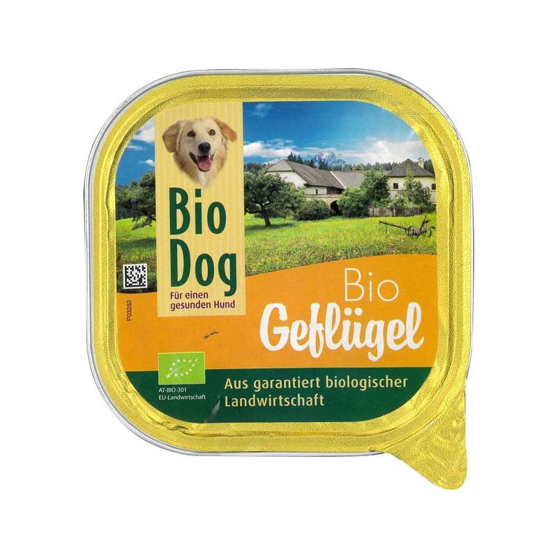 Hundefutter Geflügel, EU Bio