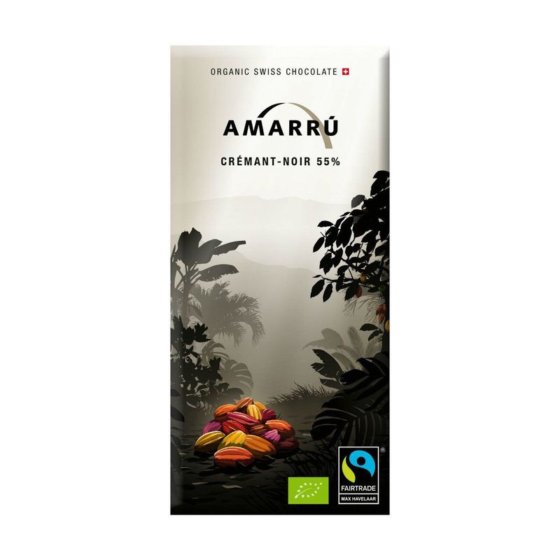 Schokolade Crémant-Noir 55%, EU Bio / FLO-Fairtrade