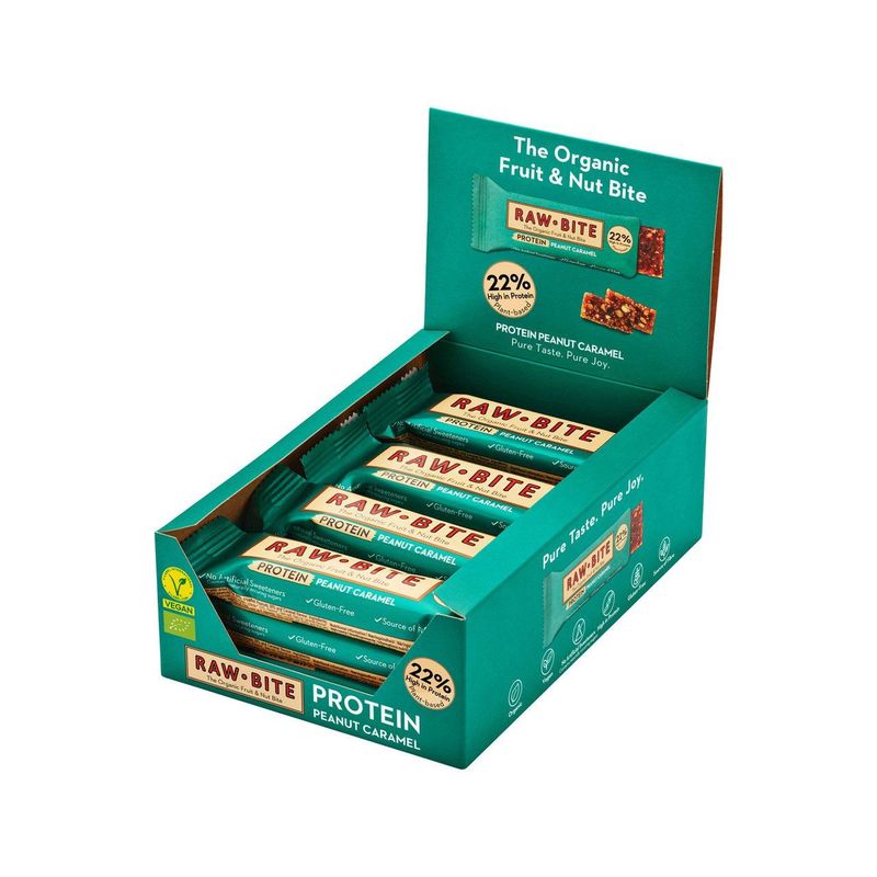 Rohkostriegel Protein Peanut Caramel, EU Bio