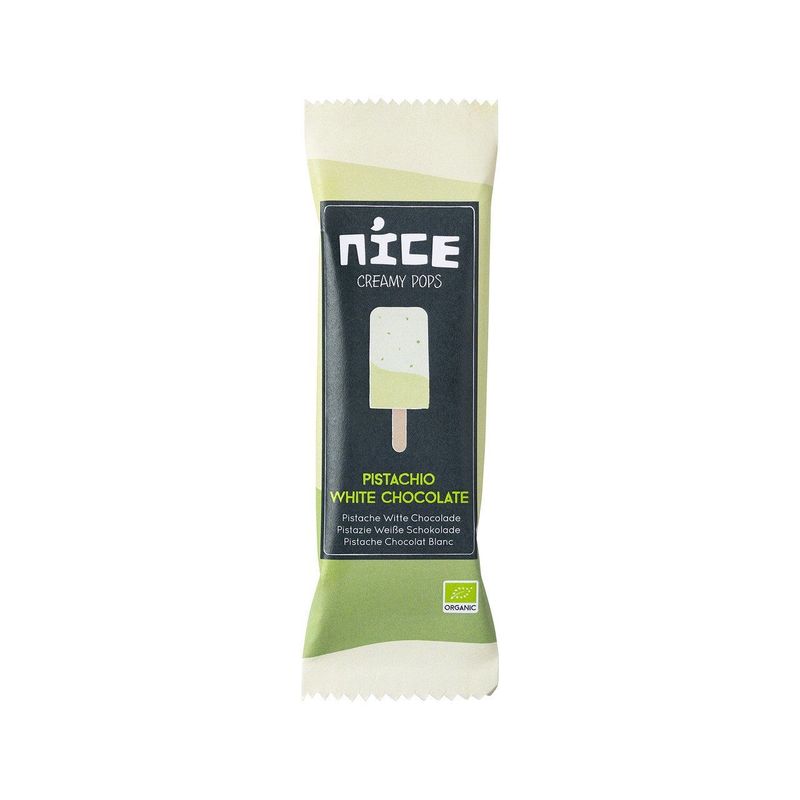 Glacé Stängeli Pistazie weisse Schokolade, EU Bio
