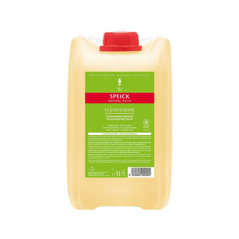 Natural Aktiv Flüssigseife mit Orangenöl 5 L, BDIH COSMOS NATURAL