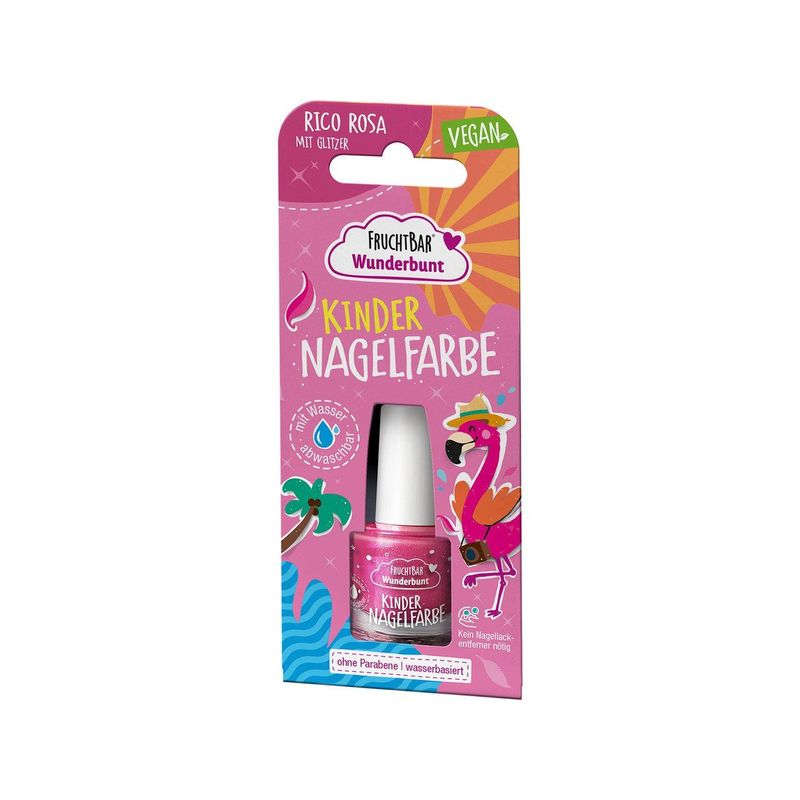 Kinder Nagelfarbe, abwaschbar "Rico Rosa", ohne Zertifizierung