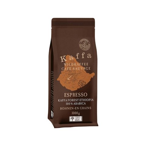 Wildkaffee Kaffa Espresso Bohnen, EU Bio / FLO-Fairtrade