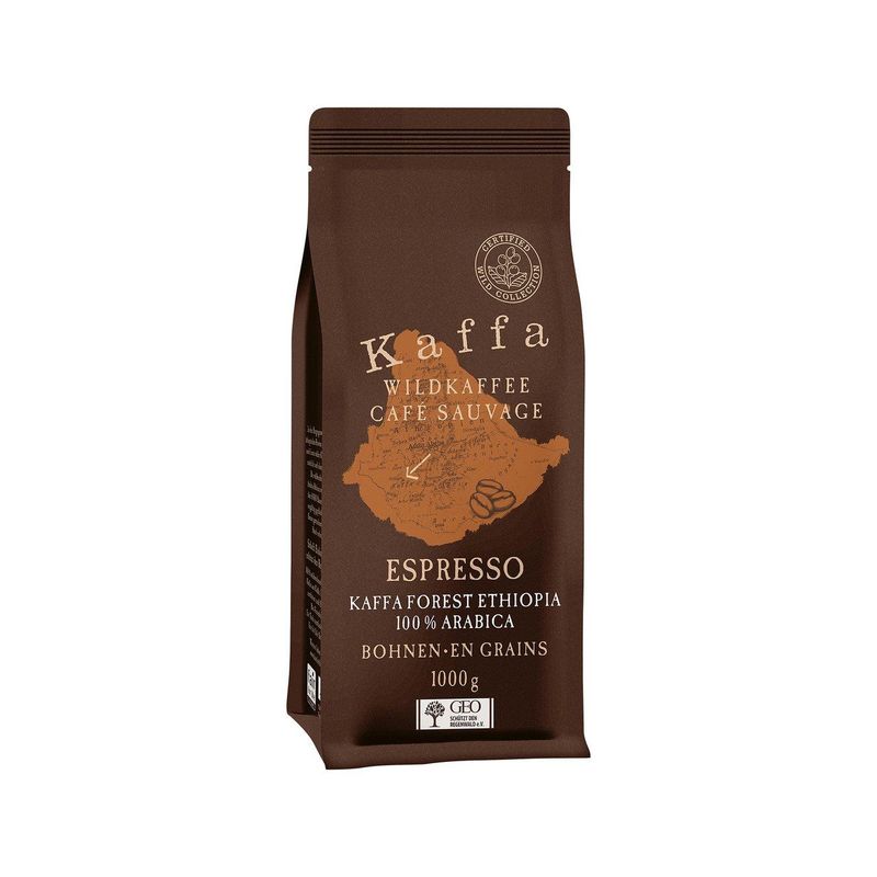 Wildkaffee Kaffa Espresso Bohnen, EU Bio / FLO-Fairtrade