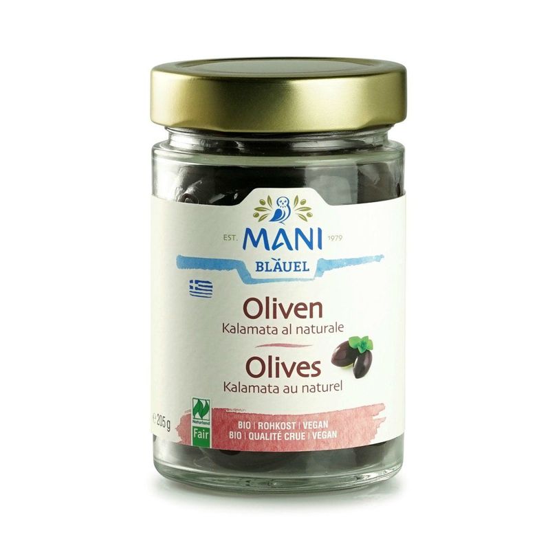 Oliven Kalamata al naturale, Rohkost, EU Bio