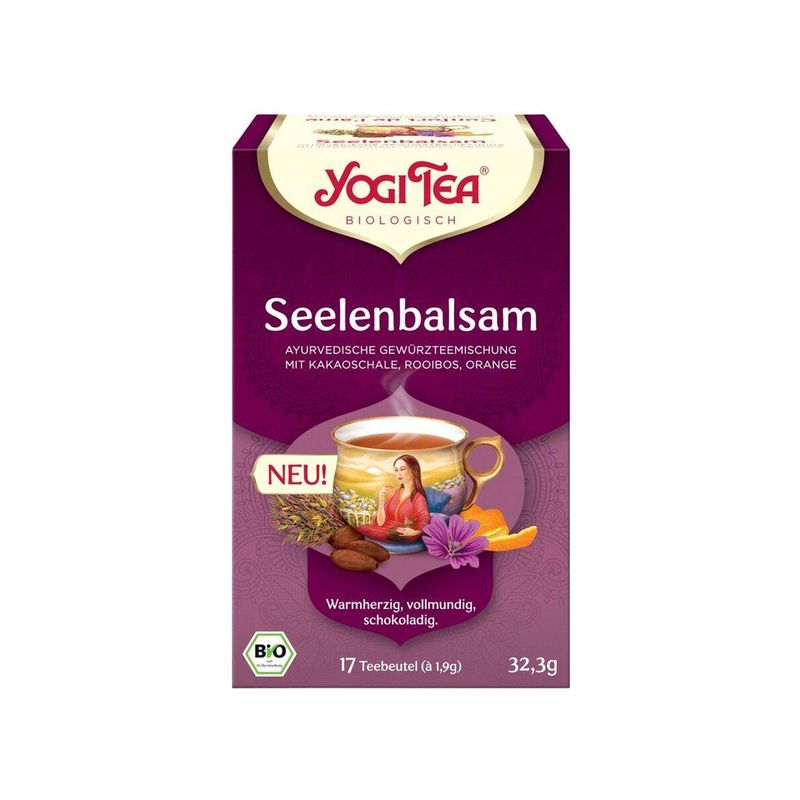 Seelenbalsam, Gewürztee mit Kakaoschalen, Rooibos und Orange, EU Bio