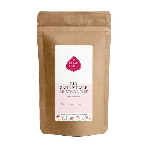 Zahnpulver Ginseng Nelke, refill bag, Austria Bio Garantie