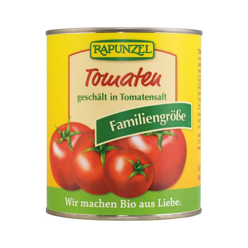 Tomaten geschält in Tomatensaft (Pelati), EU Bio
