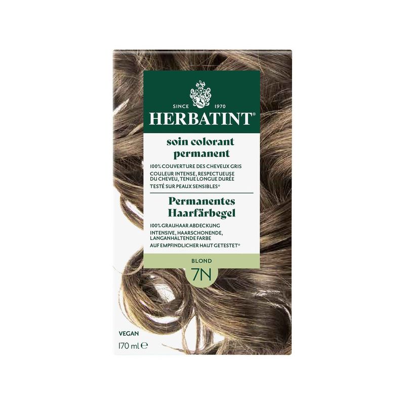 Haarfärbegel 7N Blond, ohne Zertifizierung